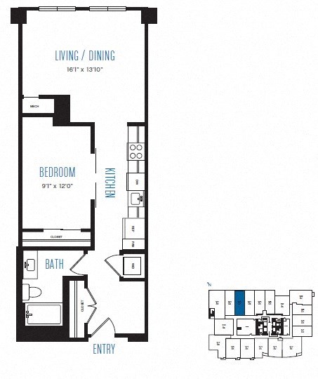 O7 Floor Plan at Stratus Seattle, WA